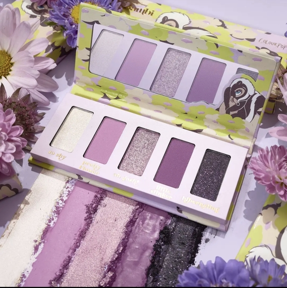 🆕NWT Colourpop x Bambi Collab Eyeshadow in Flower 💜🦨 - Picture 1 of 7